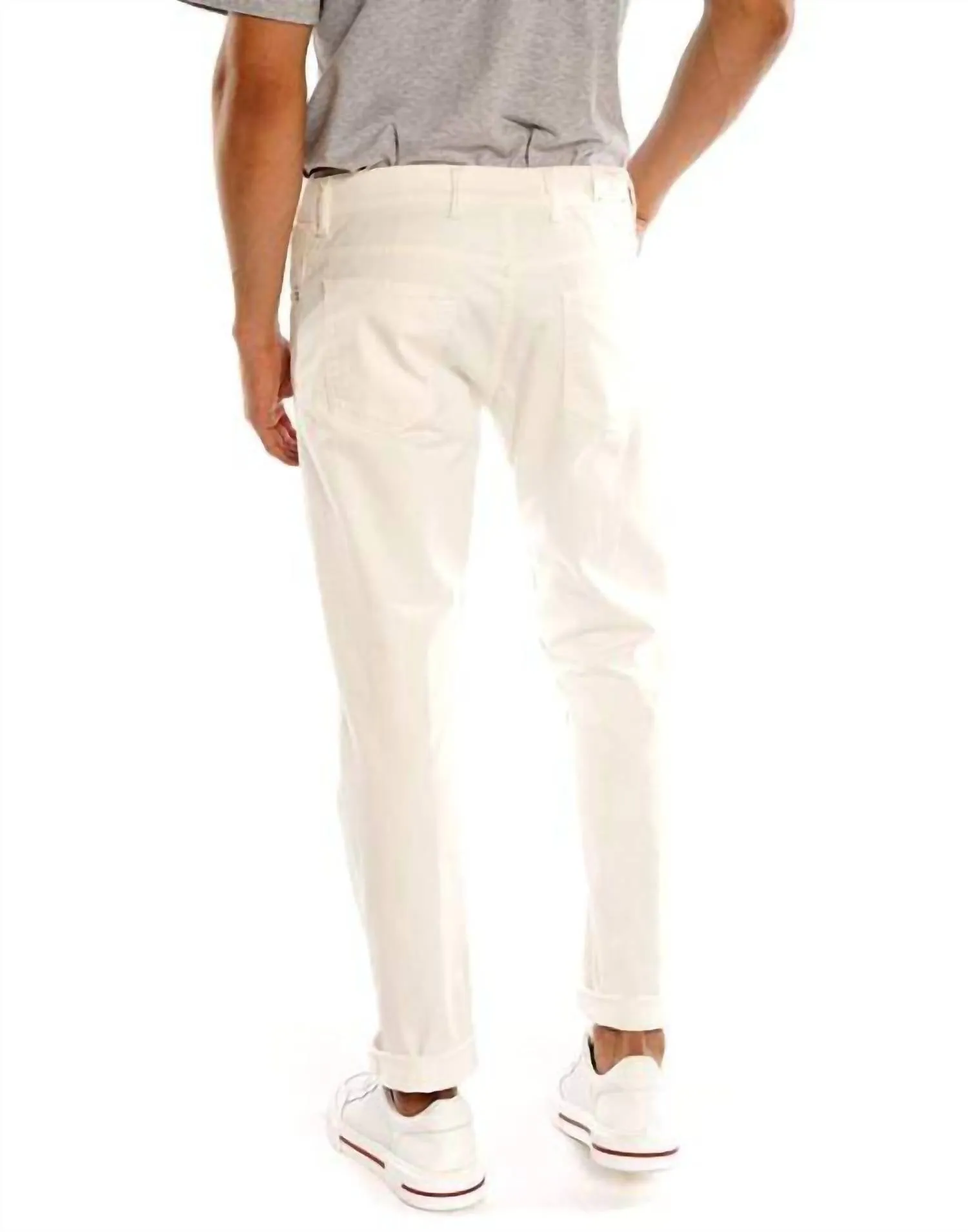 Fünftaschenhose in Avorio