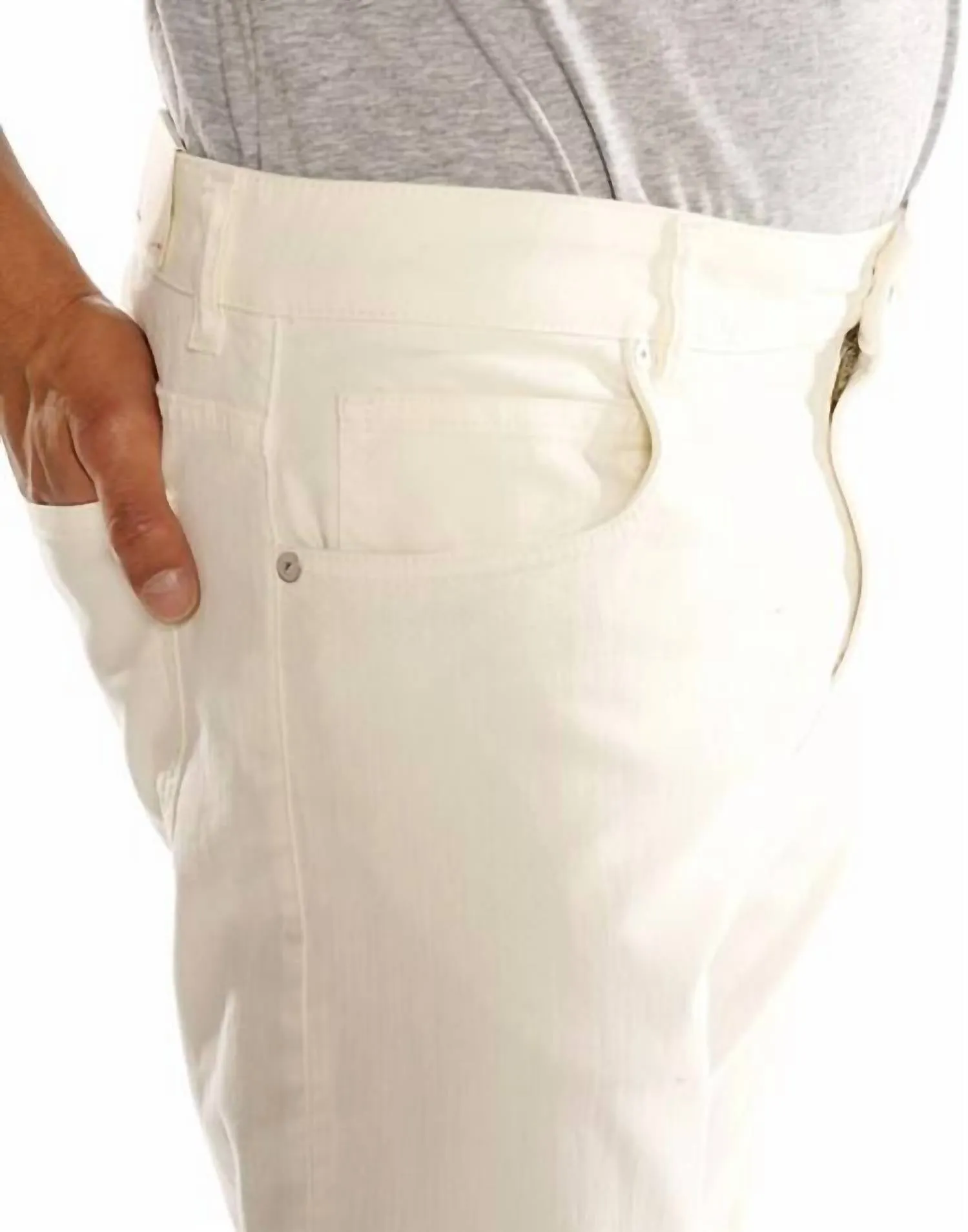 Fünftaschenhose in Avorio