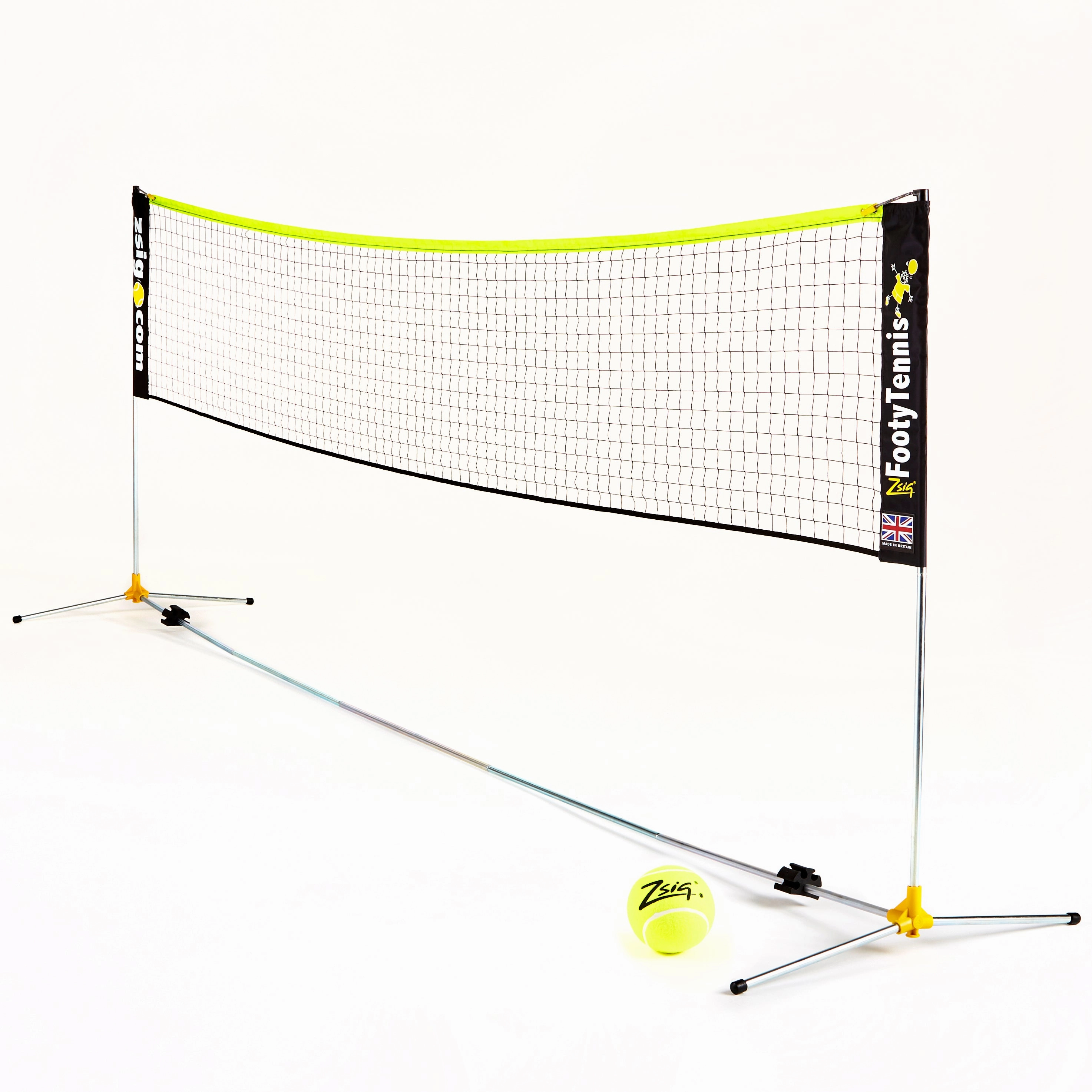 Footy Tennis | Variable Height Classic Zsignet 14 | 4.3m Net