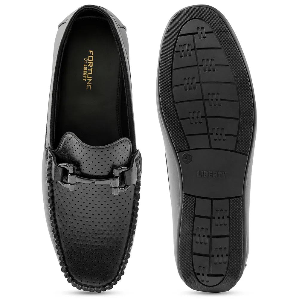 Fortune Black Casual Loafers Für Herren HML-10E Von Liberty