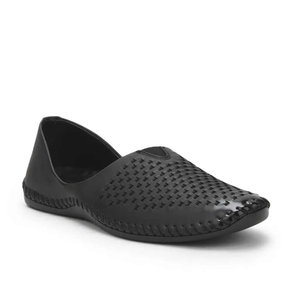 Fortune Black Casual Mojari Schuhe Für Männer Avn-40 Von Liberty
