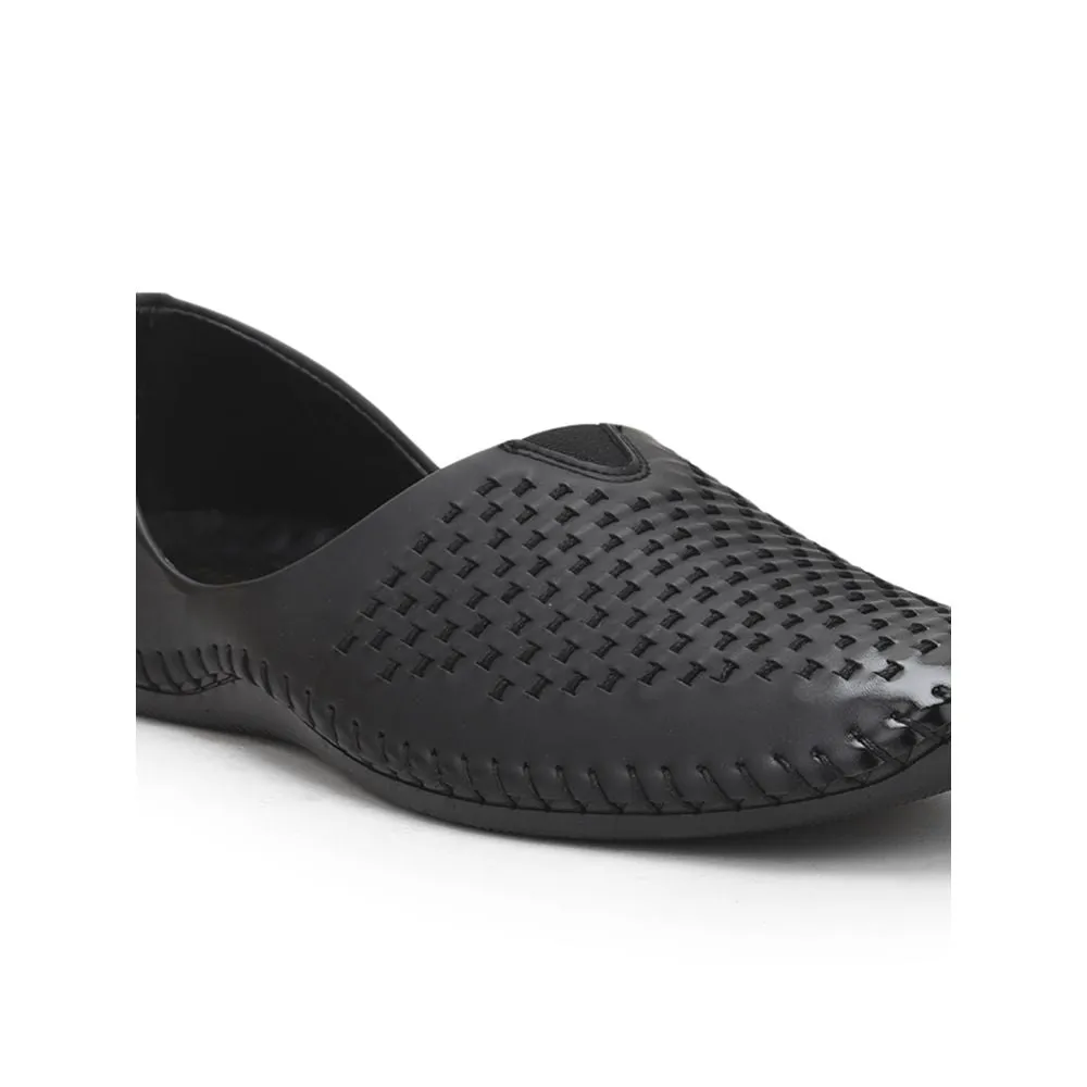 Fortune Black Casual Mojari Schuhe Für Männer Avn-40 Von Liberty