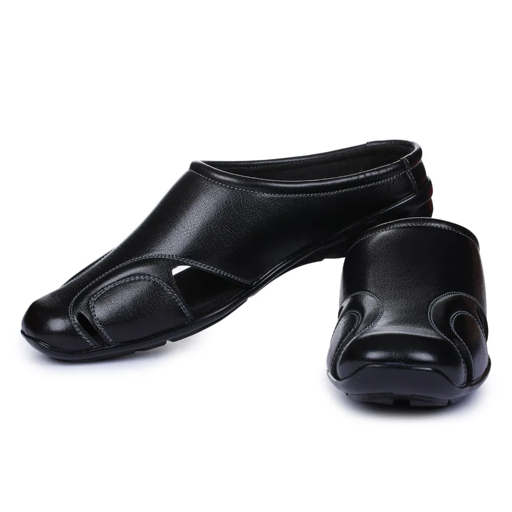 Fortune Black Bequeme Schlupf-Mules Für Herren J-153 Von Liberty