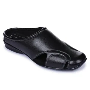 Fortune Black Bequeme Schlupf-Mules Für Herren J-153 Von Liberty