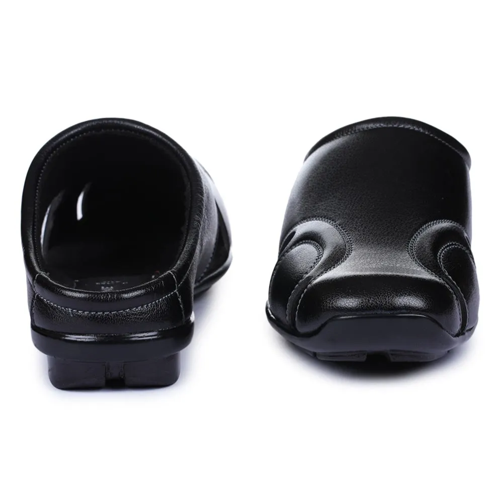 Fortune Black Bequeme Schlupf-Mules Für Herren J-153 Von Liberty