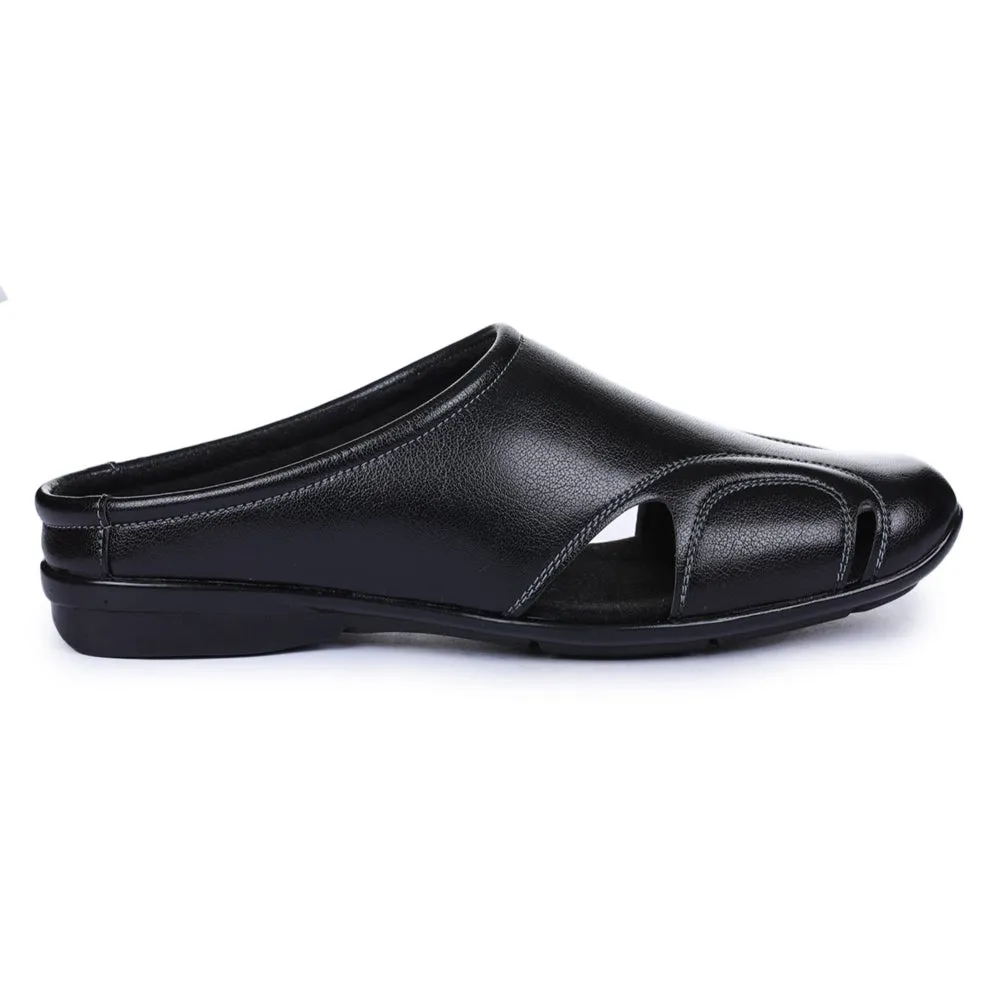 Fortune Black Bequeme Schlupf-Mules Für Herren J-153 Von Liberty
