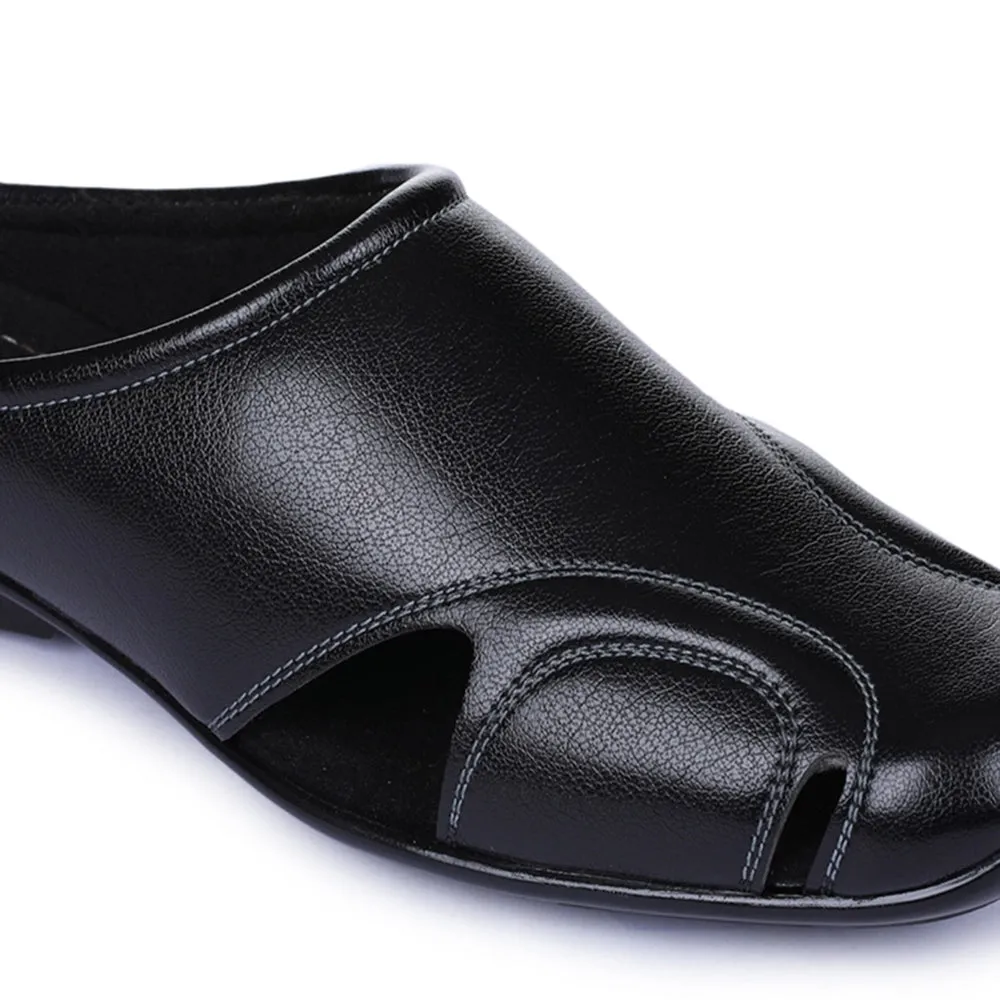 Fortune Black Bequeme Schlupf-Mules Für Herren J-153 Von Liberty