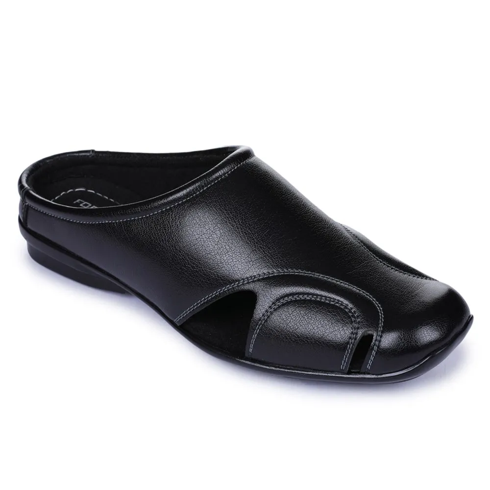 Fortune Black Bequeme Schlupf-Mules Für Herren J-153 Von Liberty