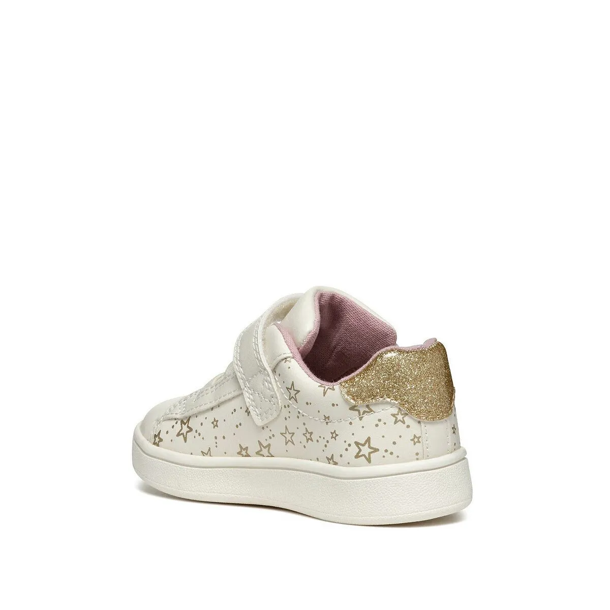 Geox: Eclyper Sneaker - Elfenbein / Gold