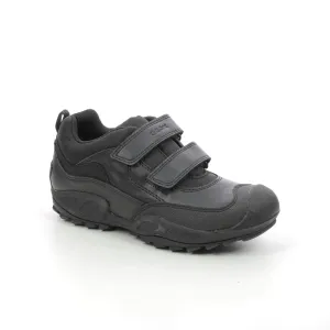 Geox: Robuste wasserdichte Schuhe - Schwarzes Leder