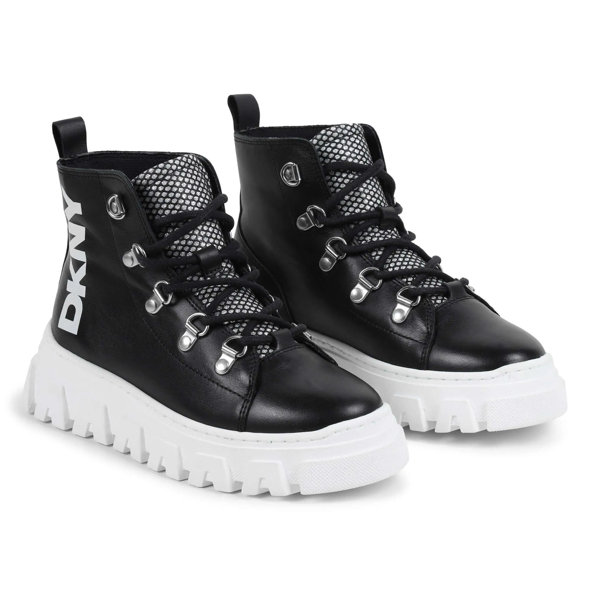 Mädchen Schwarze Schnürstiefeletten
