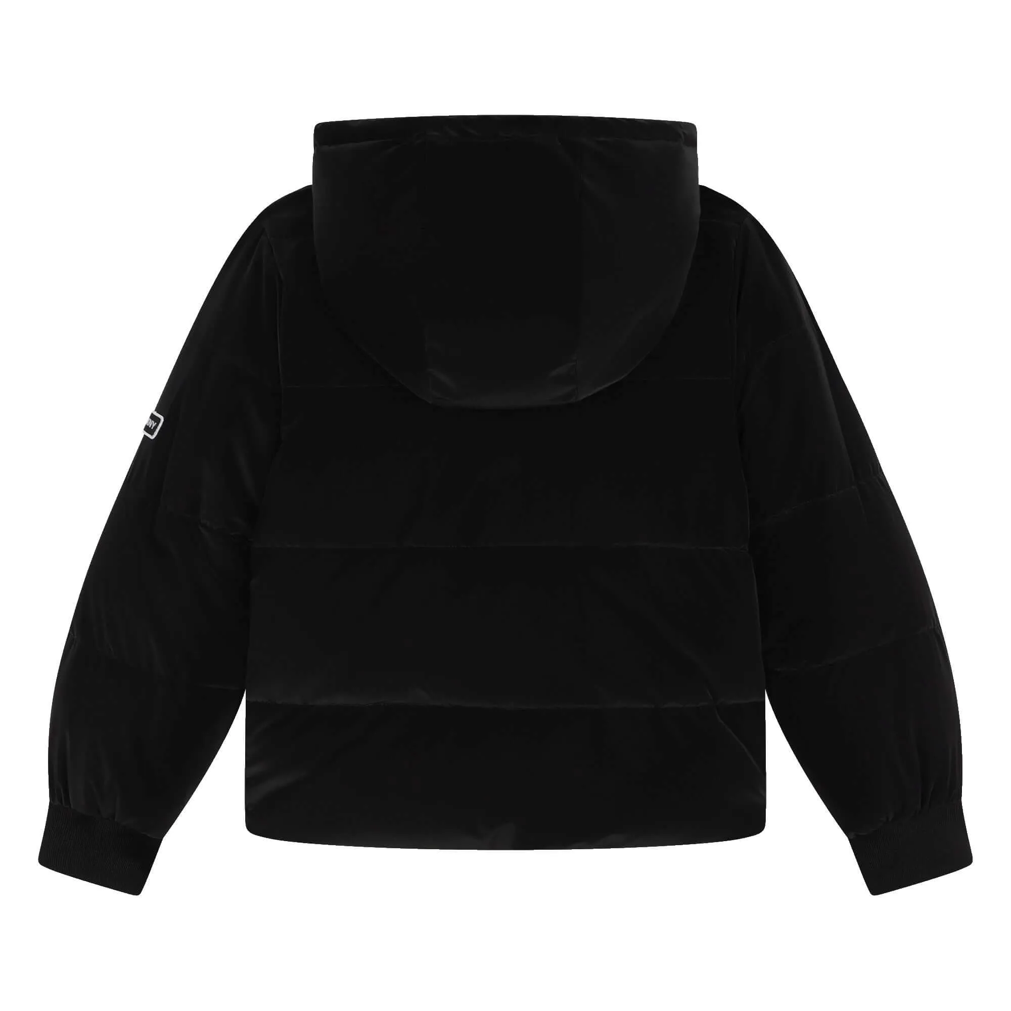 Mädchen Schwarze Reversible Daunenjacke