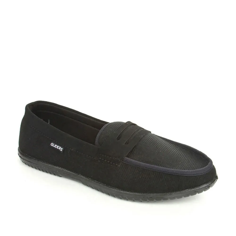 Gleiter Schwarze Bequeme Schlupfschuhe Für Herren EXCITOR Von Liberty