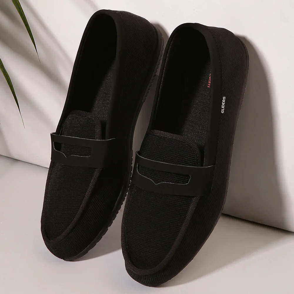 Gleiter Schwarze Bequeme Schlupfschuhe Für Herren EXCITOR Von Liberty