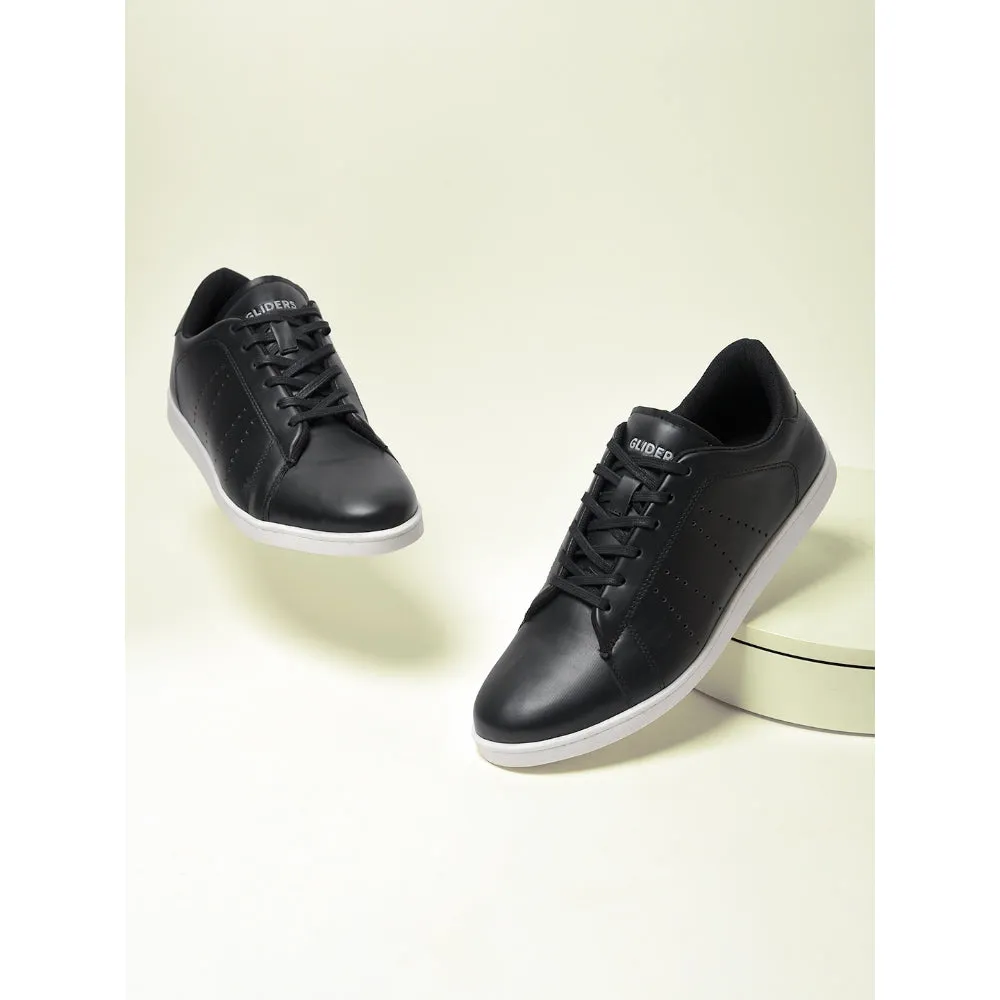 Gleiter Casual Schwarze Schnürung Sneaker Für Männer ANDERSON By Liberty