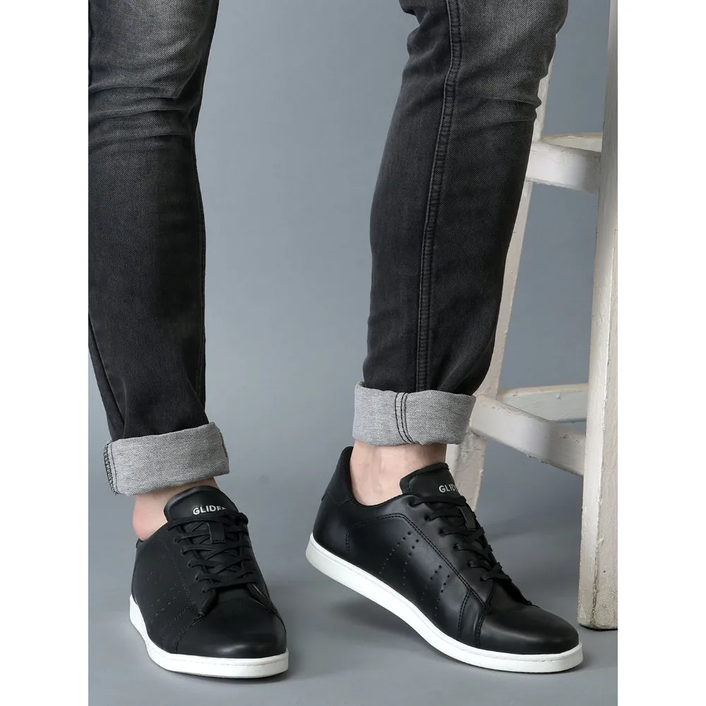 Gleiter Casual Schwarze Schnürung Sneaker Für Männer ANDERSON By Liberty