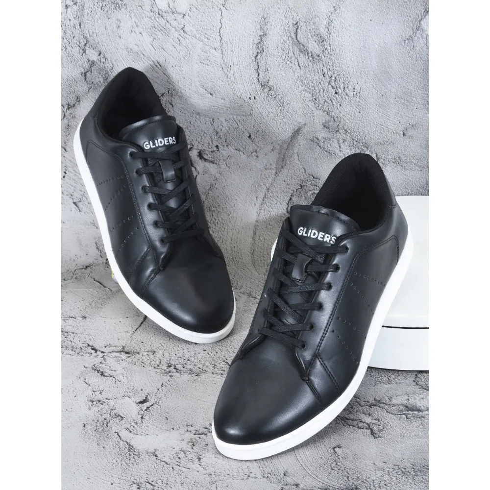 Gleiter Casual Schwarze Schnürung Sneaker Für Männer ANDERSON By Liberty