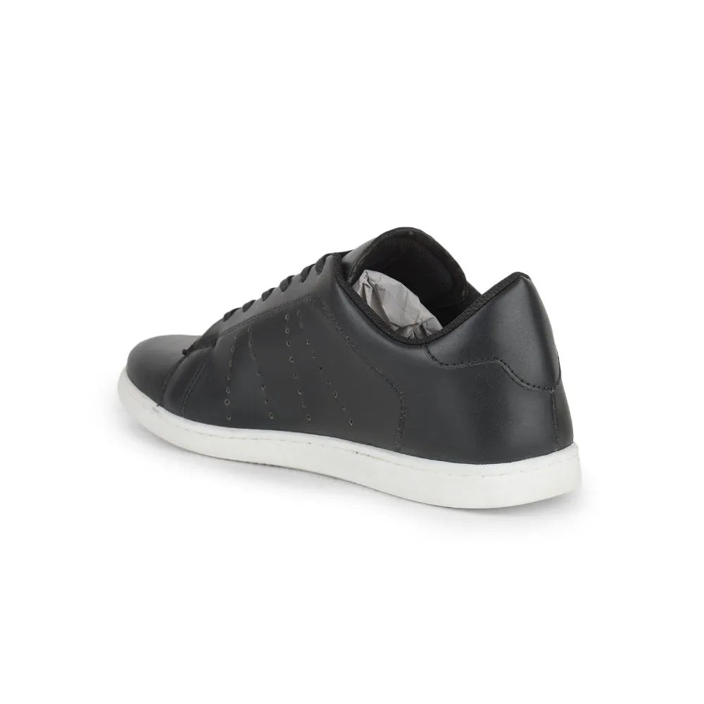 Gleiter Casual Schwarze Schnürung Sneaker Für Männer ANDERSON By Liberty