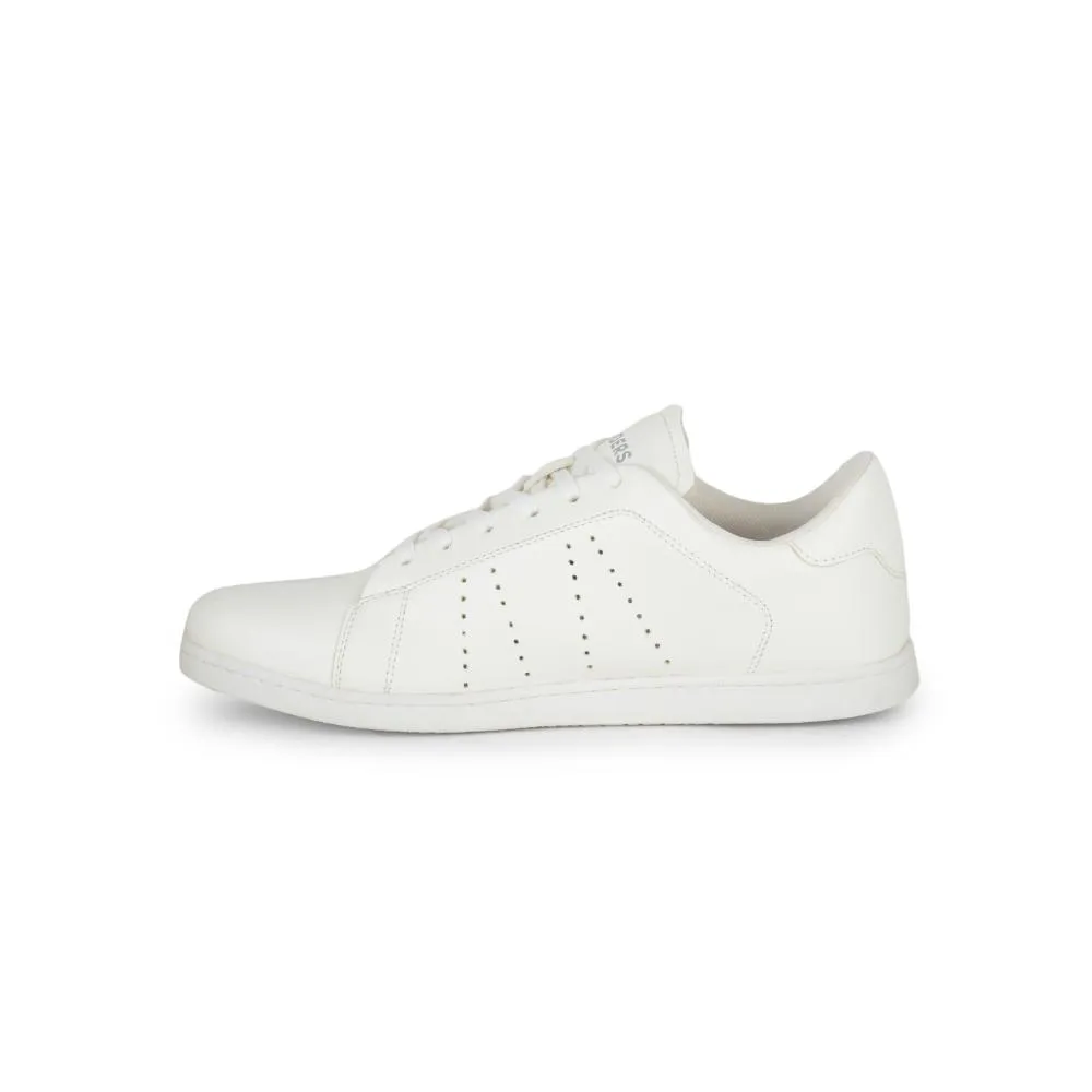 Gliders Casual Weiße Schnürsneaker Für Männer ANDERSON By Liberty