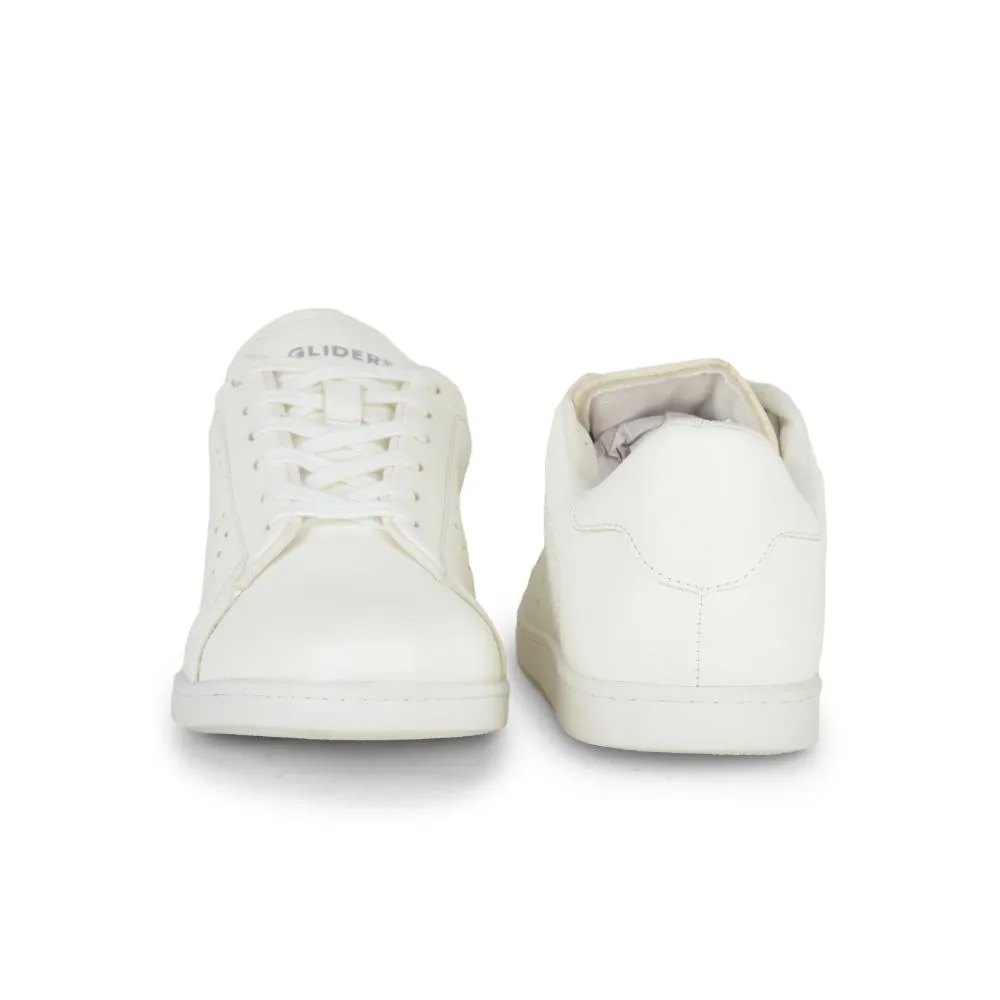 Gliders Casual Weiße Schnürsneaker Für Männer ANDERSON By Liberty