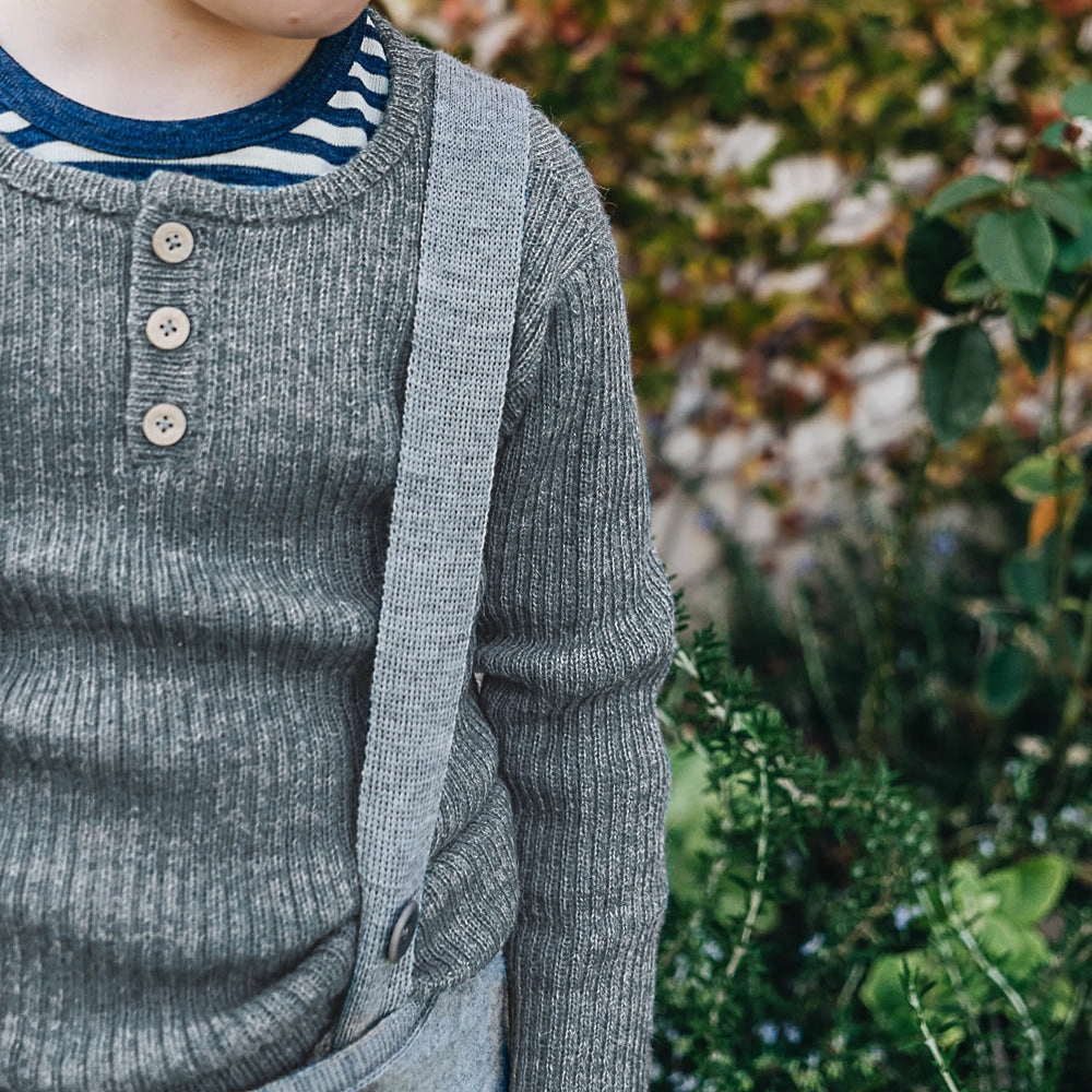 Grandpa Sweater - 100% Baby Alpaca - Camel (18m-8y)