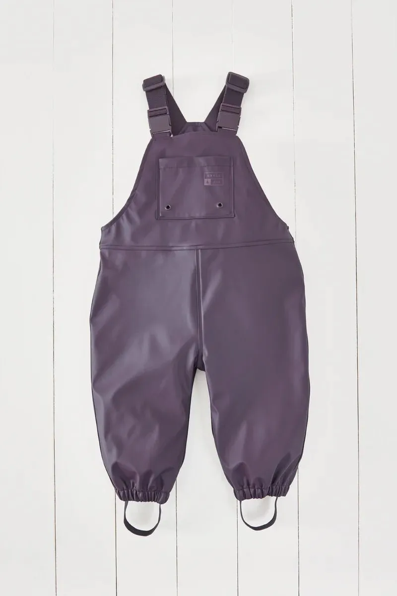 Gras & Luft: Rainster Wasserdichte Latzhose - Amethyst