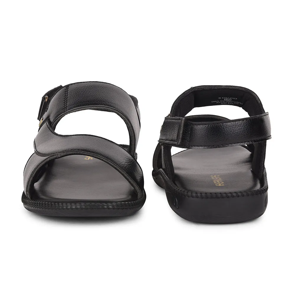 Healers Schwarze Freizeitsandale Für Herren VCL-103 Von Liberty