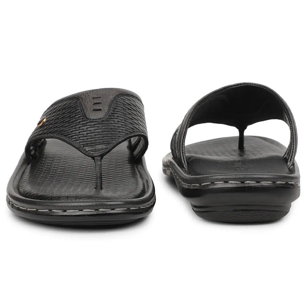 Healers Schwarze Bequeme Hausschuhe Für Herren ASL-3 Von Liberty