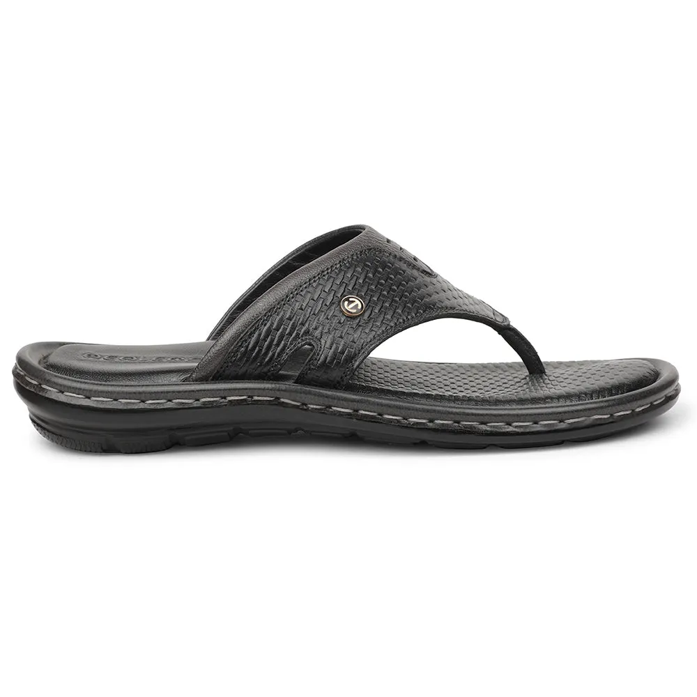 Healers Schwarze Bequeme Hausschuhe Für Herren ASL-3 Von Liberty
