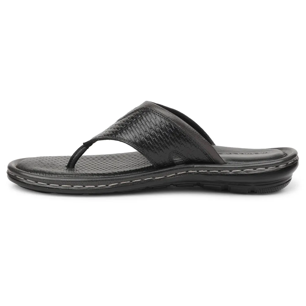 Healers Schwarze Bequeme Hausschuhe Für Herren ASL-3 Von Liberty