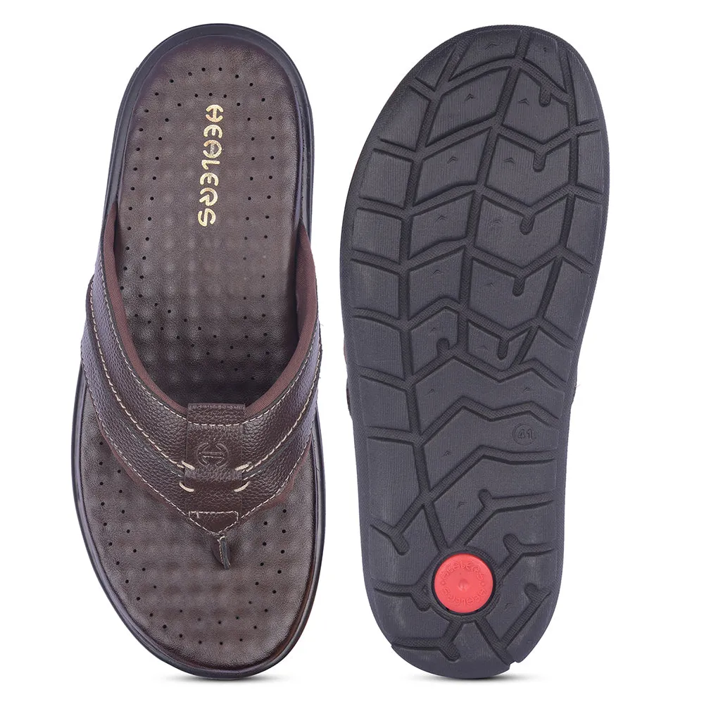 Healers By Liberty Herren CSS-1 Braune Freizeit-Flip-Flops