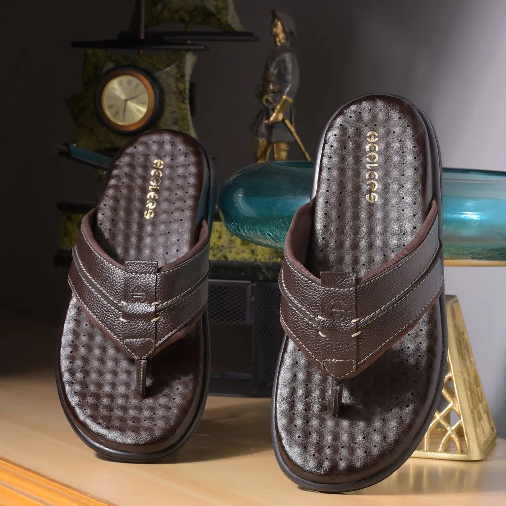 Healers By Liberty Herren CSS-1 Braune Freizeit-Flip-Flops
