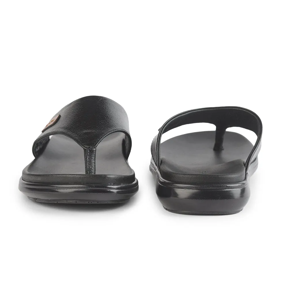 Healers Bequeme Schwarze Hausschuhe Für Herren MDL-05 Von Liberty