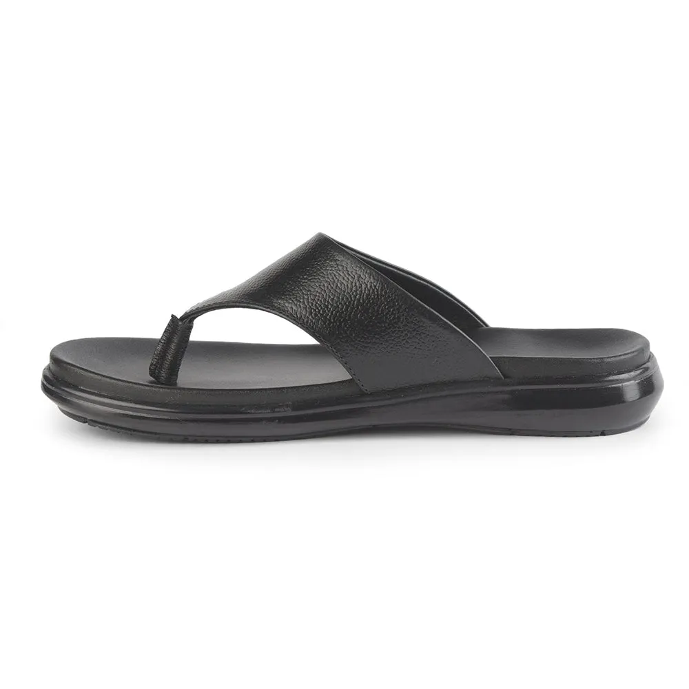 Healers Bequeme Schwarze Hausschuhe Für Herren MDL-05 Von Liberty