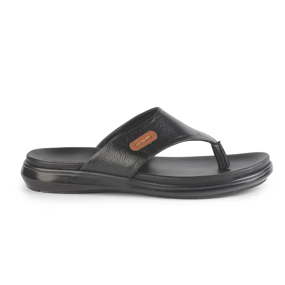 Healers Bequeme Schwarze Hausschuhe Für Herren MDL-05 Von Liberty