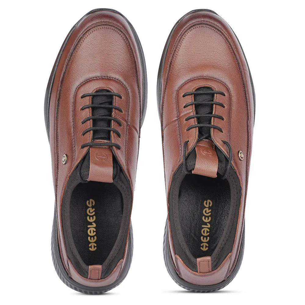Healers Bequeme Braune Schnürschuhe Für Herren A576-07 Von Liberty