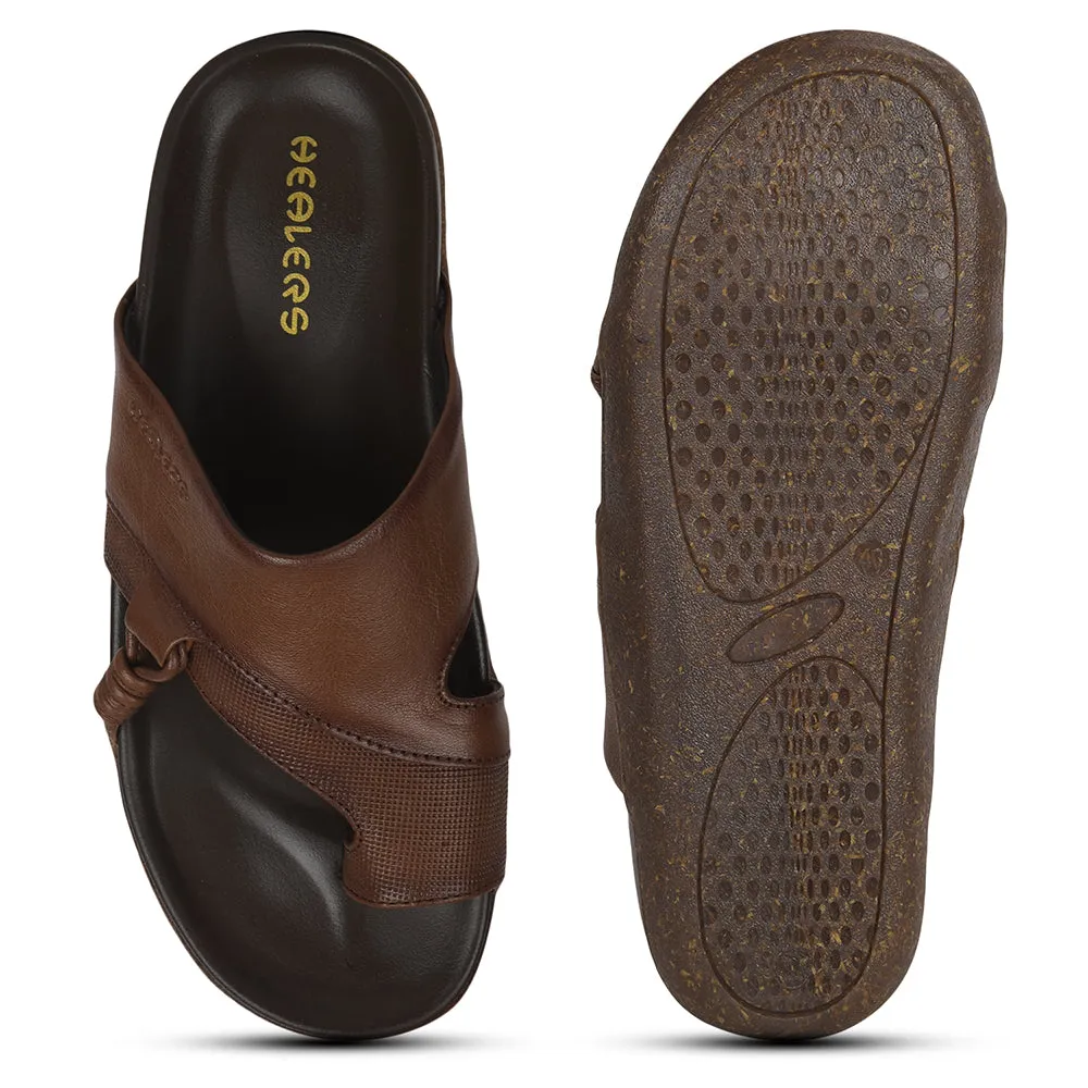Healers Tan Bequeme Hausschuhe Für Herren GLIMPS-2 Von Liberty