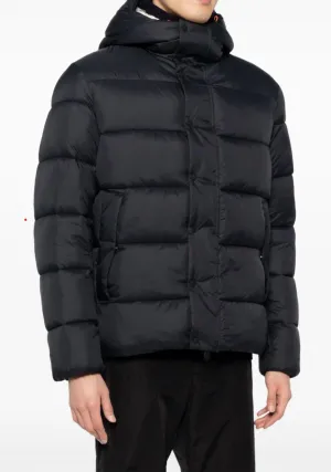 Hemer Schwere Warme Pufferjacke Mit Kapuze In Schwarz