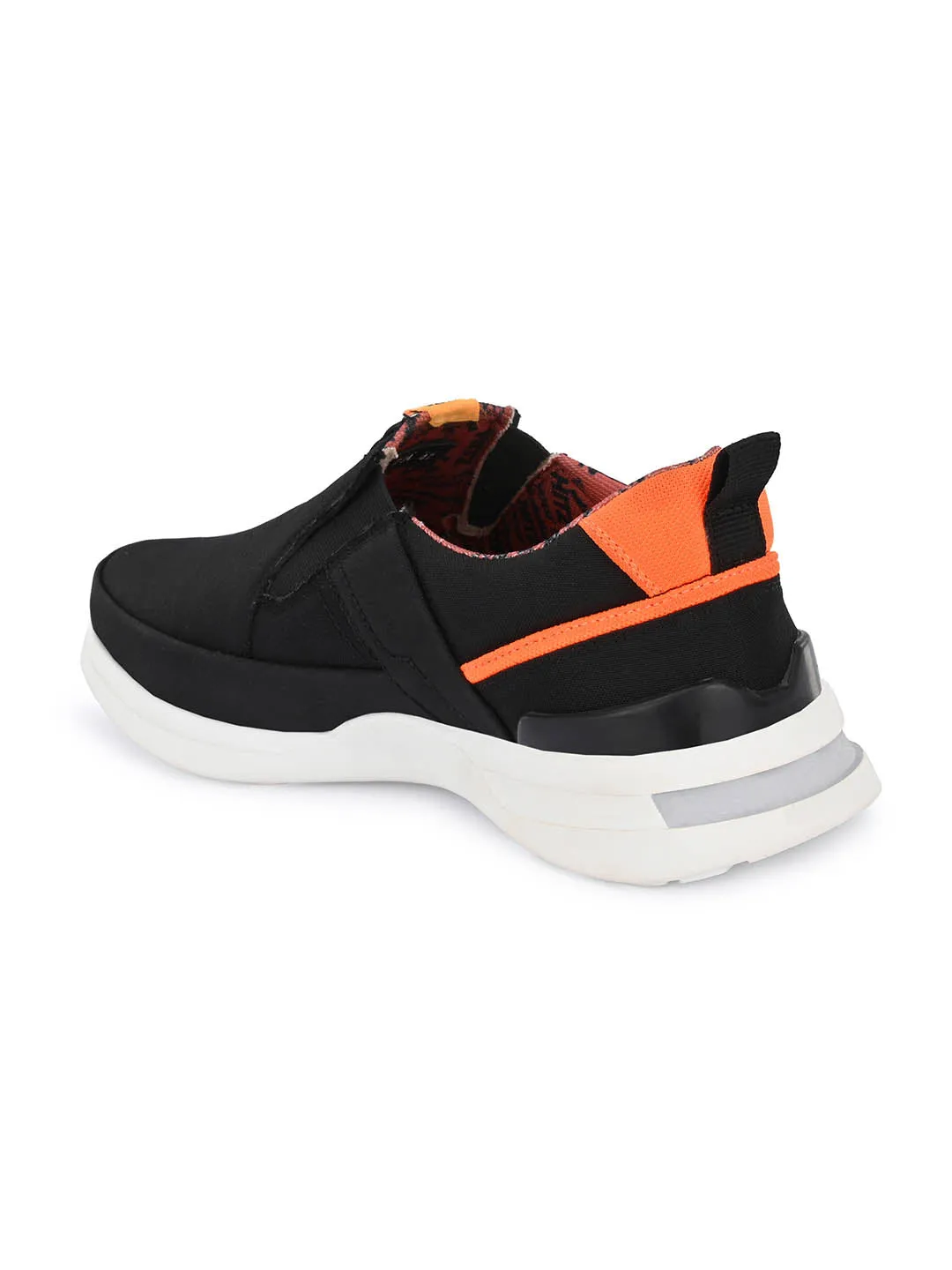 Hitz Herren Schwarze Laufschuhe zum Schlüpfen