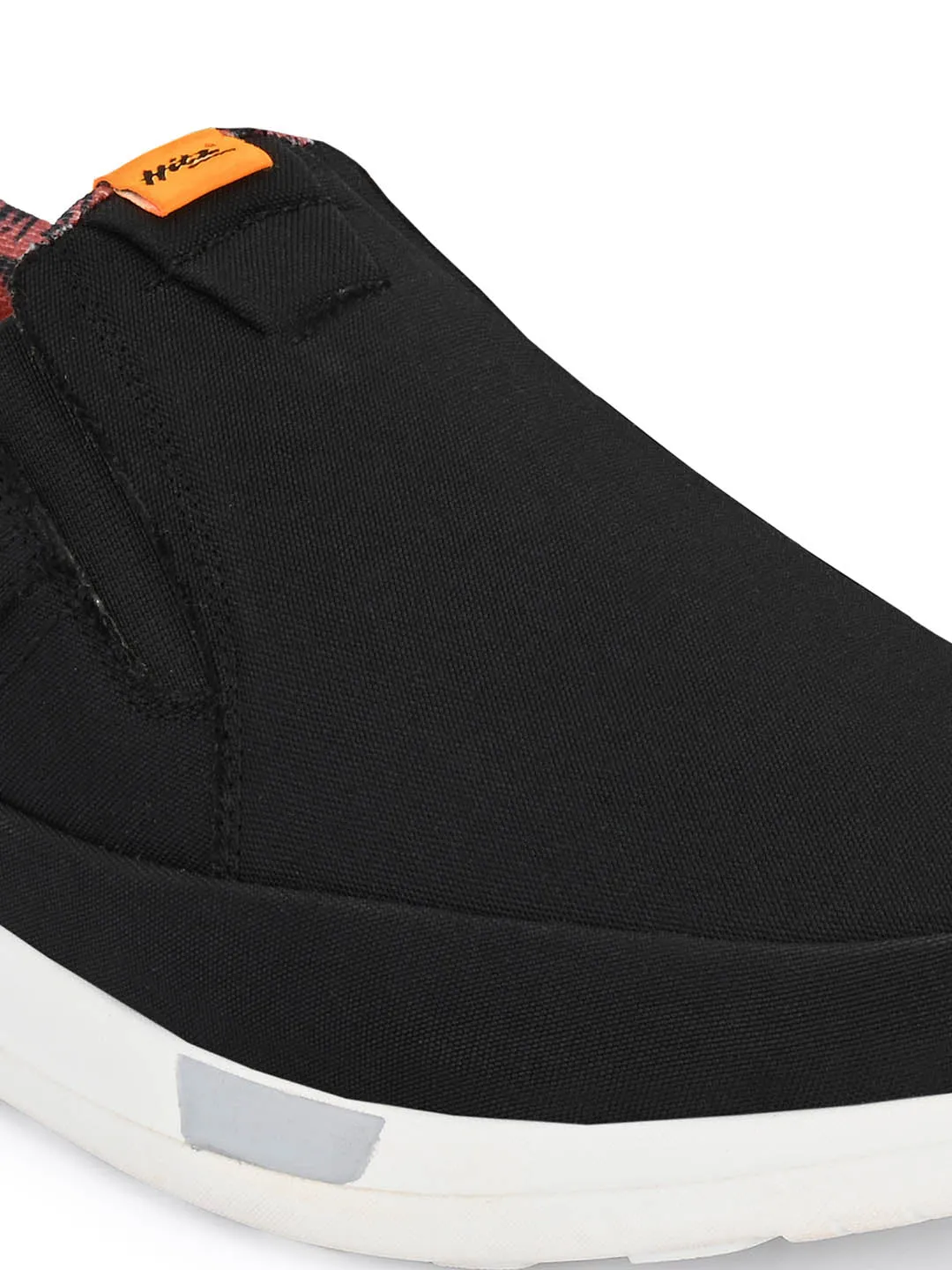 Hitz Herren Schwarze Laufschuhe zum Schlüpfen
