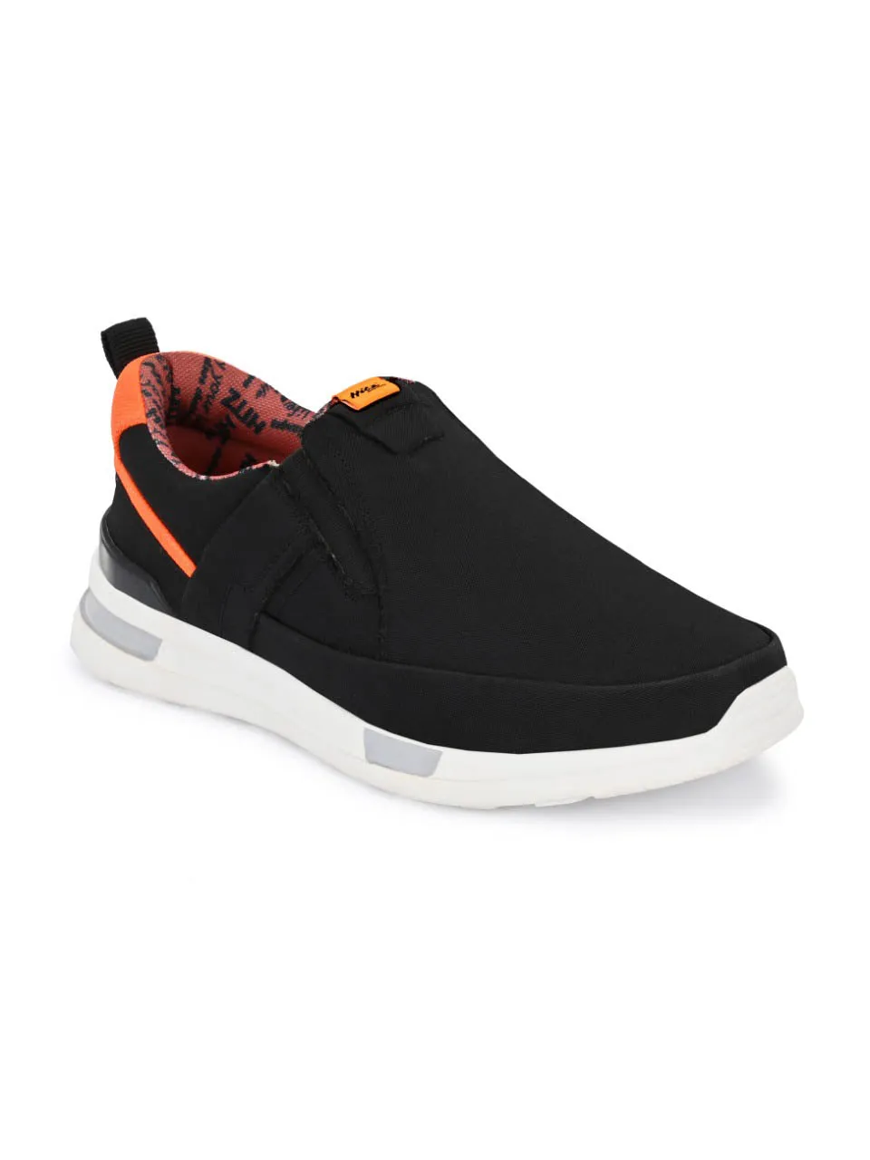 Hitz Herren Schwarze Laufschuhe zum Schlüpfen