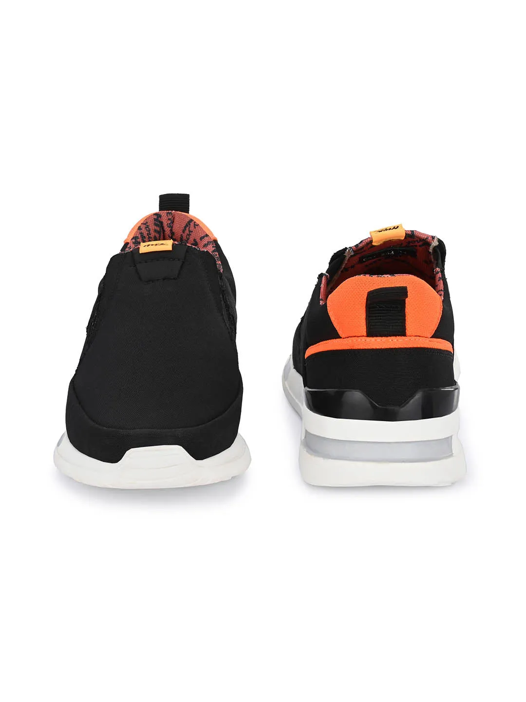 Hitz Herren Schwarze Laufschuhe zum Schlüpfen