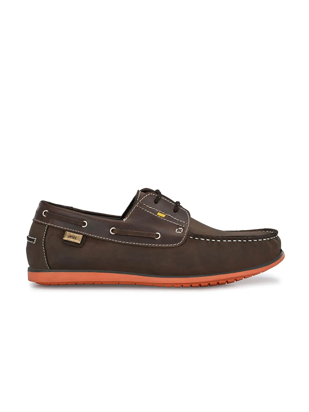 Hitz Herren Braune Leder Schnürbootschuhe
