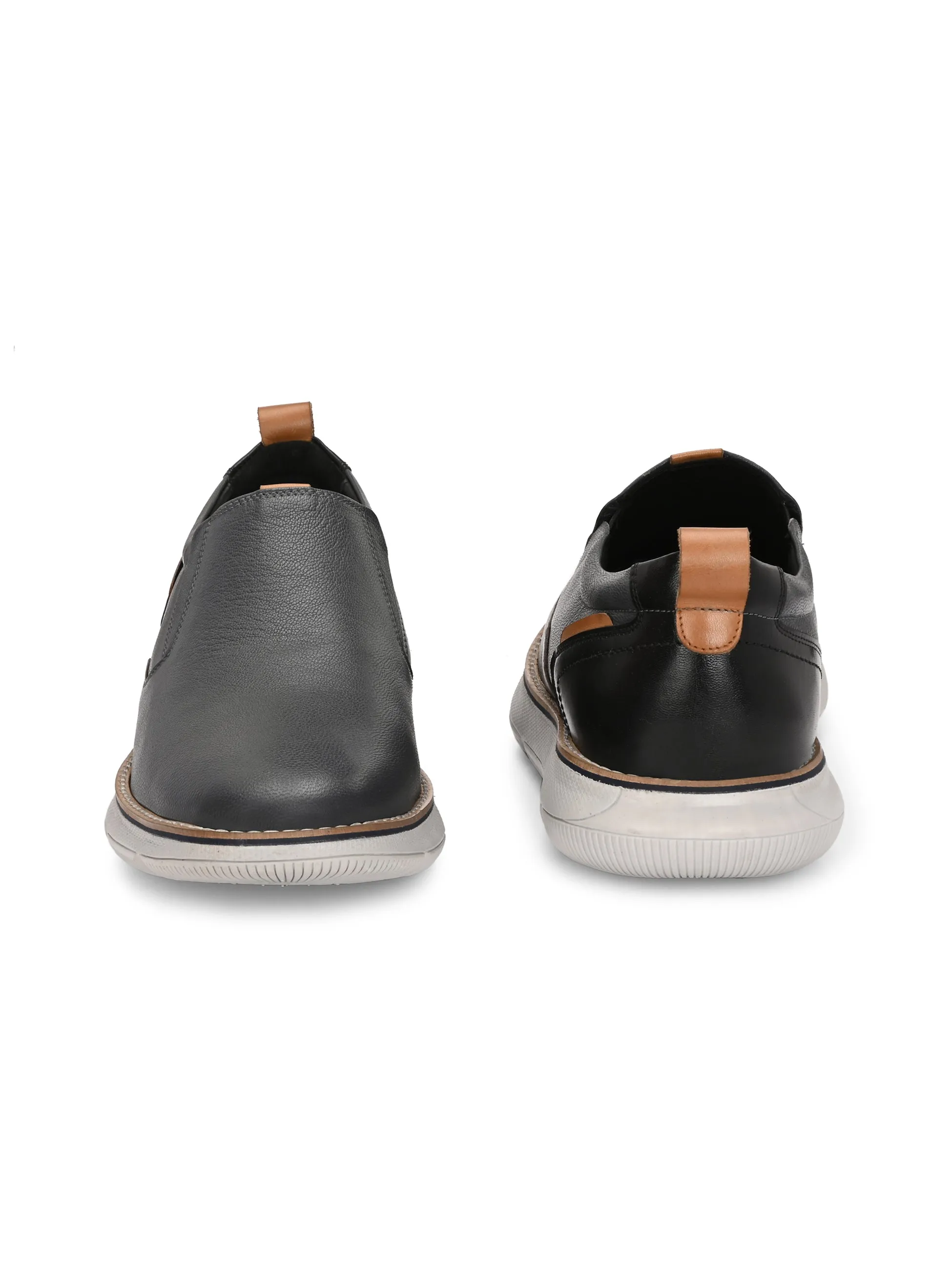 Hitz Herren Graue Leder Freizeitschuhe