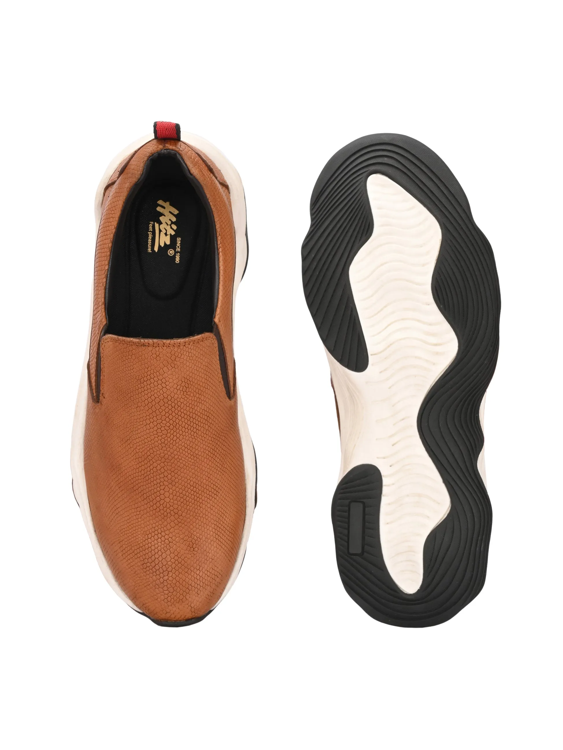Hitz Herren Casual Schuhe in Braun Leder