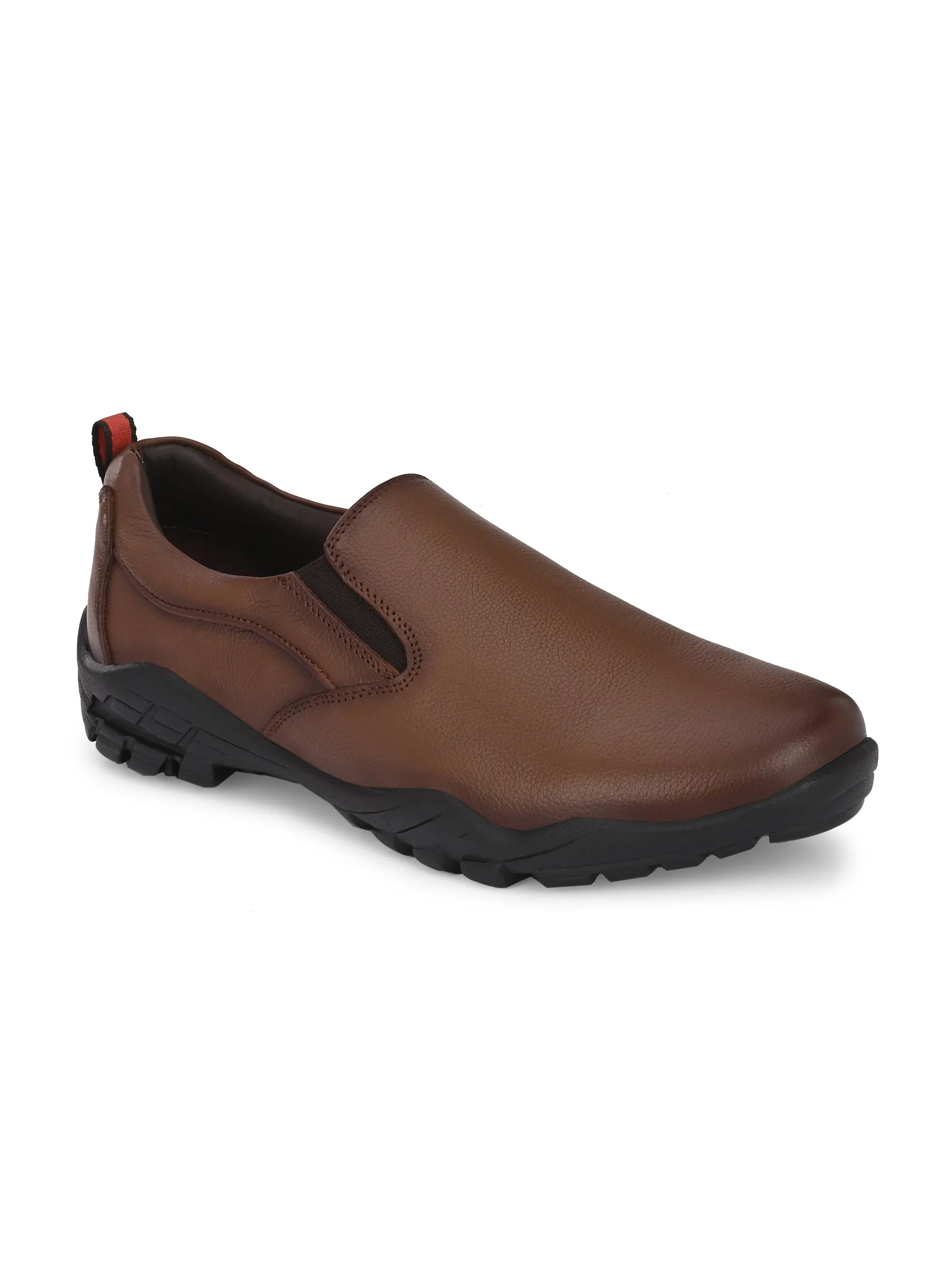 Hitz Herren Lederschlupfschuhe in Braun für formelle Anlässe