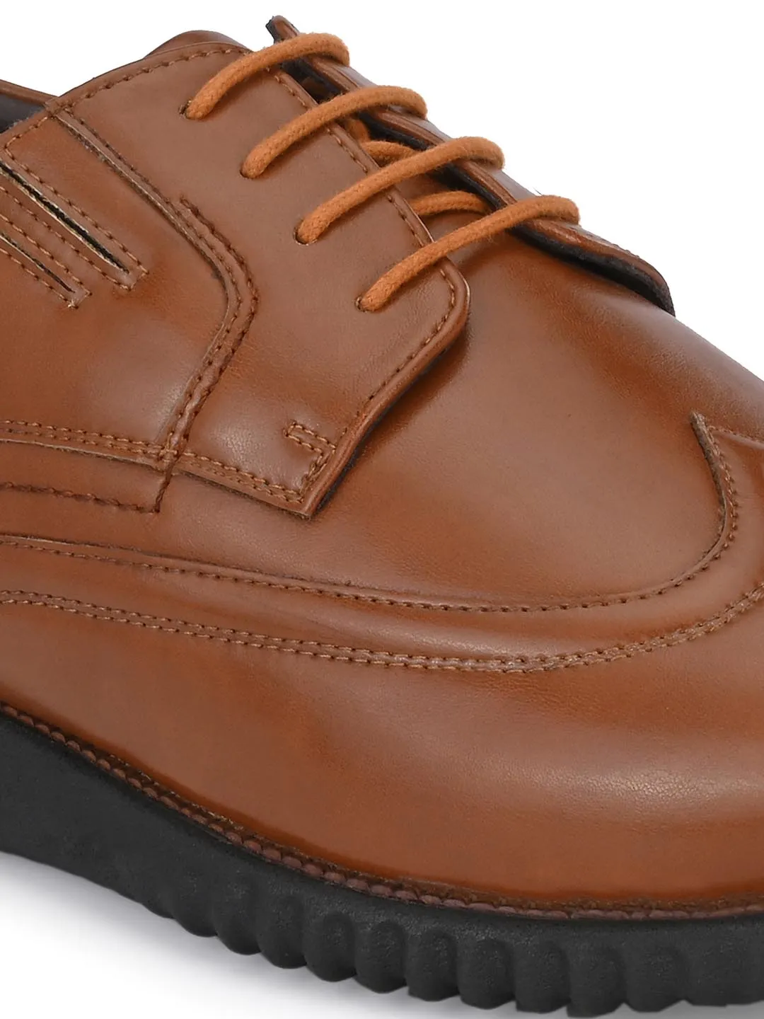 Hitz Herren Synthetik-Schnürschuhe in Beige für den Casual-Look