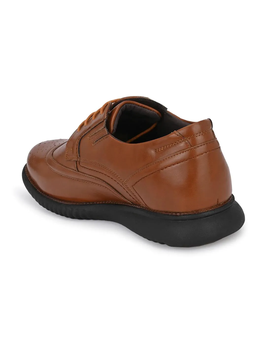 Hitz Herren Synthetik-Schnürschuhe in Beige für den Casual-Look