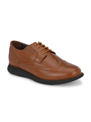 Hitz Herren Synthetik-Schnürschuhe in Beige für den Casual-Look