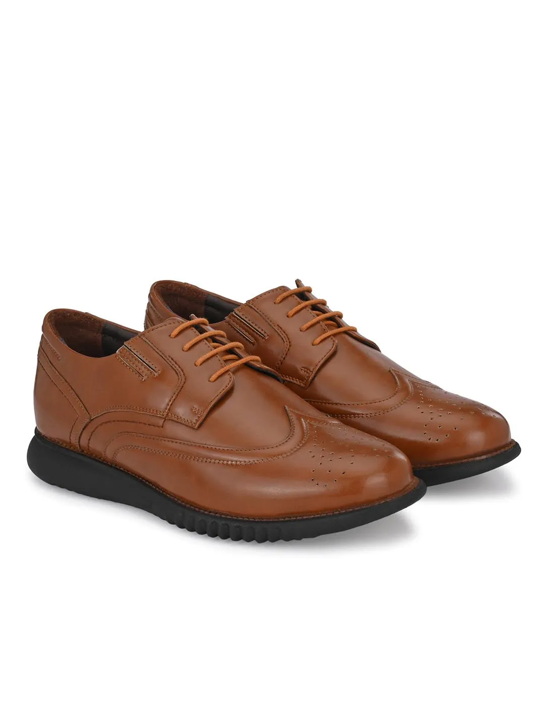Hitz Herren Synthetik-Schnürschuhe in Beige für den Casual-Look